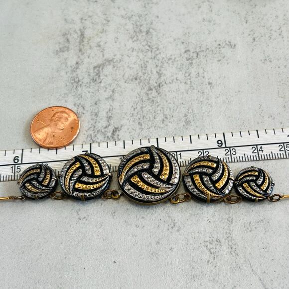 Pididdly Links Brass Swirl Link Necklace 16in. - Picture 9 of 11